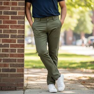 Eddie Bauer Men's Khaki Tech Nylon Blend Pants Size 40 x 30